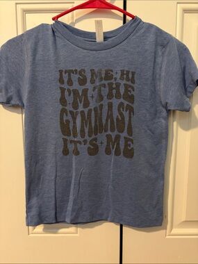 Bella Canvas Light Blue Kids Gymnast Graphic Tee